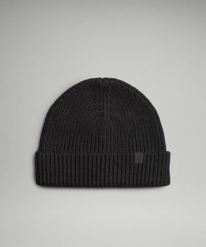 Σκουφακι Lululemon Close-Fit Wool-Blend Ribbed Knit γυναικεια μαυρα | Greece-1249867
