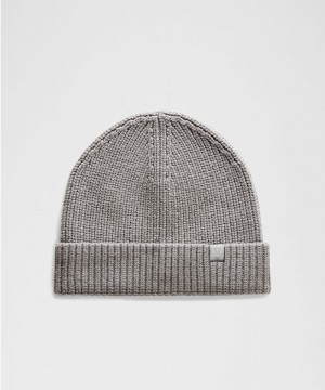Σκουφακι Lululemon Close-Fit Wool-Blend Ribbed Knit ανδρικα γκρι | Greece-5802937