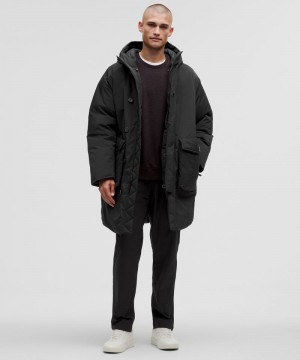 Παρκα Lululemon Cold Weather 700-Down-Fill Parka ανδρικα μαυρα | Greece-9042813