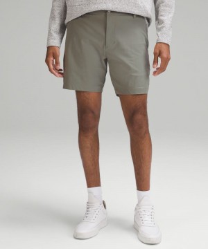 Σορτσ Lululemon Commission Classic-Fit 7" ανδρικα γκρι Ελιά | Greece-0625739