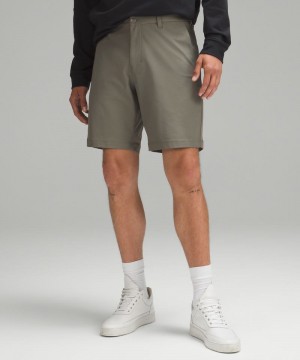 Σορτσ Lululemon Commission Classic-Fit 9" Warpstreme ανδρικα γκρι Ελιά | Greece-8630974