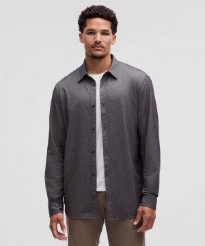 πουκαμισα Lululemon Commission Long-Sleeve ανδρικα μαυρα | Greece-4306958