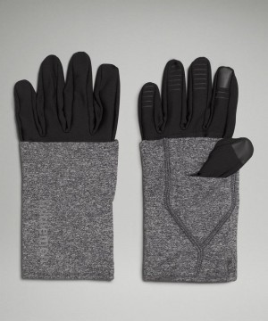 Γαντια Lululemon Convertible Extended Cuff ανδρικα μαυρα μαυρα | Greece-7483950