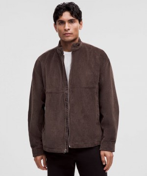 Μπουφαν Lululemon Corduroy Full-Zip ανδρικα σοκολάτα | Greece-4035928