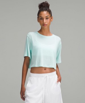 μπλουζακια Lululemon Cortes Cropped γυναικεια γκρι μεντα | Greece-2794581