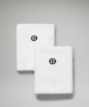 Εξοπλισμός Lululemon Cotton Terry Wristband ανδρικα ασπρα | Greece-5738640