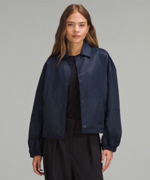 Μπουφαν Lululemon Cropped Coach's γυναικεια σκουρο μπλε | Greece-0497862