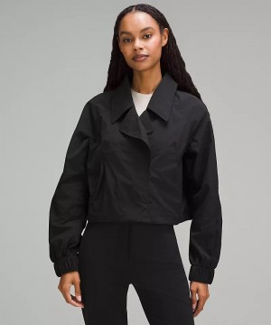 Μπουφαν Lululemon Cropped Trench γυναικεια μαυρα | Greece-4395708