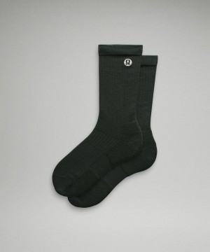 Καλτσεσ Lululemon Daily Stride Ribbed Comfort Crew ανδρικα πρασινο | Greece-1059638