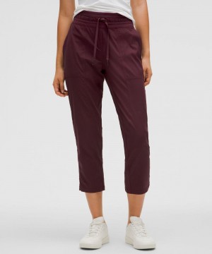 Παντελονι Lululemon Dance Studio Mid-Rise Cropped γυναικεια σκούρο κοκκινα | Greece-0793564