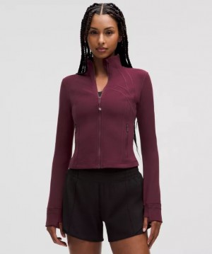 Μπουφαν Lululemon Define Cropped Nulu γυναικεια σκούρο κοκκινα | Greece-2713695