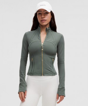 Μπουφαν Lululemon Define Cropped Nulu γυναικεια σκούρο πρασινο χρυσο χρωμα | Greece-1596703