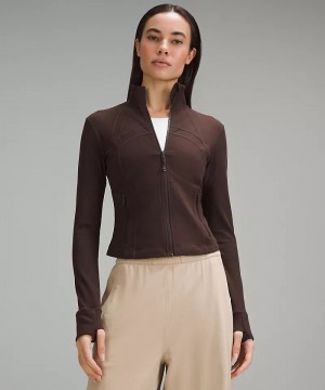Μπουφαν Lululemon Define Cropped Ribbed Nulu γυναικεια σοκολάτα | Greece-2735014