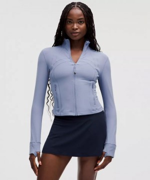 Μπουφαν Lululemon Define Cropped Ribbed Nulu γυναικεια μπλε | Greece-8160795
