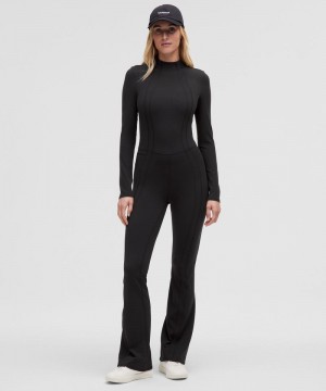 Κορμακια Lululemon Define Mockneck Open-Back Onesie 32.5" γυναικεια μαυρα | Greece-3458092
