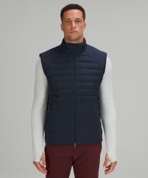 Γιλεκο Lululemon Down for It All 700-Down-Fill ανδρικα σκουρο μπλε | Greece-0931256