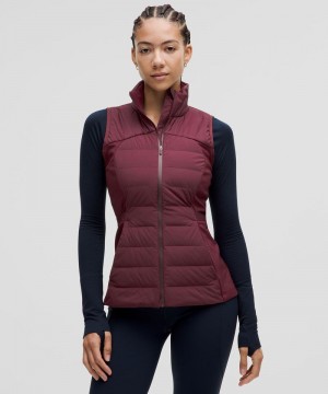 Γιλεκο Lululemon Down for It All γυναικεια σκούρο κοκκινα | Greece-1509368