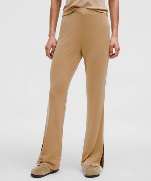 Παντελονι Lululemon Drapey Softstreme Flared γυναικεια καφε | Greece-6405328