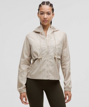 Μπουφαν Lululemon Drawstring Water-Resistant Hooded γυναικεια καφε | Greece-1053269