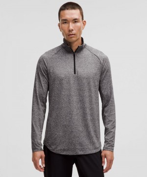 Φουτερ Lululemon Drysense Half Zip ανδρικα μαυρα | Greece-4396857