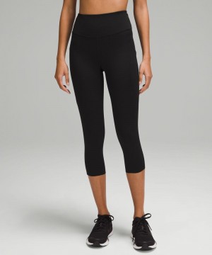 Κολαν Lululemon Fast and Free High-Rise Crop with Pockets 19" γυναικεια μαυρα | Greece-9370584