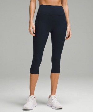 Κολαν Lululemon Fast and Free High-Rise Crop with Pockets 19" γυναικεια σκουρο μπλε | Greece-6357208