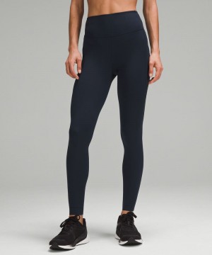 Κολαν Lululemon Fast and Free High-Rise Tight 28” Pockets γυναικεια σκουρο μπλε | Greece-7529381