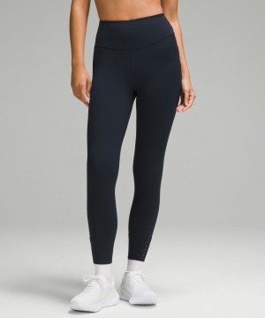 Κολαν Lululemon Fast and Free High-Rise Tight 25” Pockets γυναικεια σκουρο μπλε | Greece-3786205