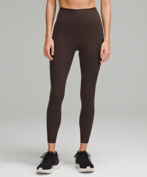 Κολαν Lululemon Fast and Free High-Rise Tight 25” Pockets γυναικεια σοκολάτα | Greece-4760189