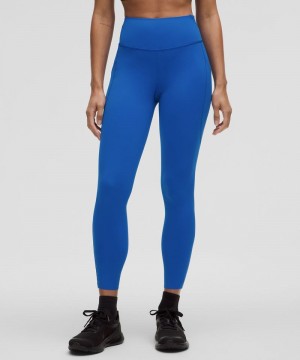 Κολαν Lululemon Fast and Free High-Rise Tight 25” Pockets γυναικεια μπλε | Greece-1948735