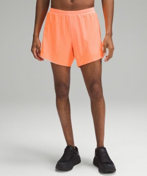 Σορτσ Lululemon Fast and Free Lined 6" ανδρικα πορτοκαλι | Greece-0237198