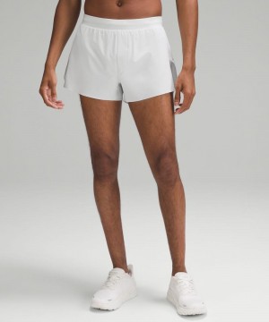 Σορτσ Lululemon Fast and Free Reflective 3" ανδρικα ασπρα | Greece-5679130
