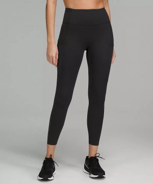 Κολαν Lululemon Fast and Free Reflective High-Rise Tight 25" γυναικεια μαυρα | Greece-5068342