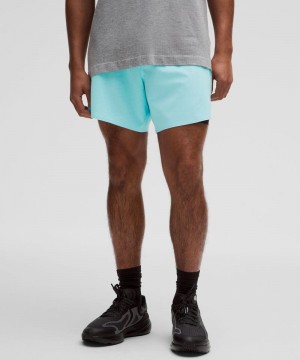 Σορτσ Lululemon Fast and Free Road to Trail Lined 6" ανδρικα μπλε | Greece-8729650