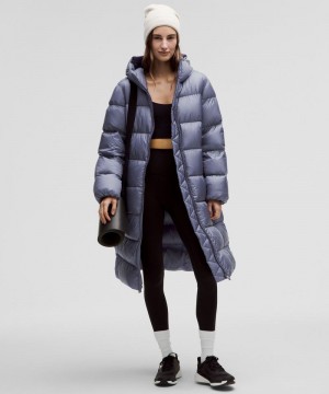 Μπουφαν Lululemon Featherweight Down Long γυναικεια μπλε | Greece-6187492