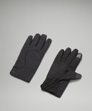 Γαντια Lululemon Fleece-Lined Insulated γυναικεια μαυρα | Greece-8129046