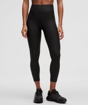 Κολαν Lululemon Fleece High-Rise Running Tight 25" γυναικεια μαυρα | Greece-0741293