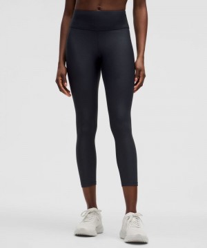Κολαν Lululemon Fleece High-Rise Running Tight 25" γυναικεια σκουρο μπλε | Greece-9203561