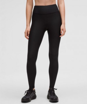 Κολαν Lululemon Fleece High-Rise Running Tight 28" γυναικεια μαυρα | Greece-1245906