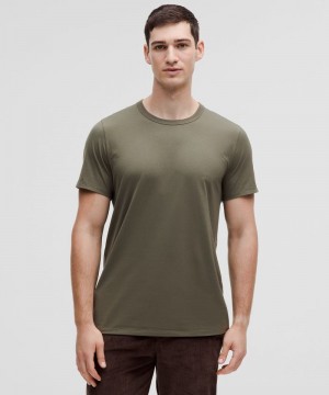 μπλουζακια Lululemon Fundamental ανδρικα πρασινο | Greece-5640291