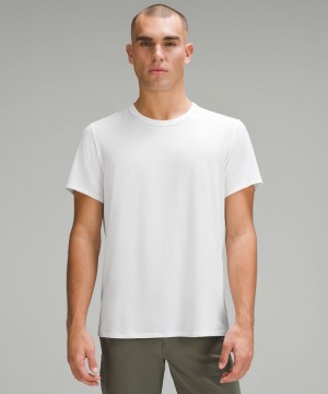μπλουζακια Lululemon Fundamental ανδρικα ασπρα | Greece-6524391
