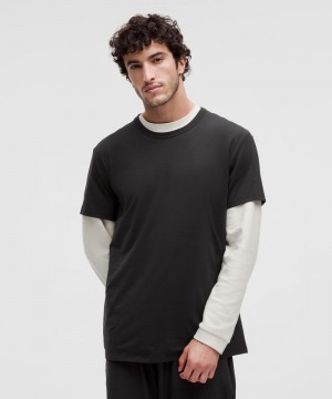 μπλουζακια Lululemon Fundamental ανδρικα μαυρα | Greece-8106359