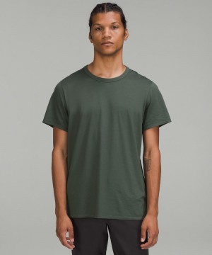 μπλουζακια Lululemon Fundamental ανδρικα σκούρο πρασινο | Greece-8260375