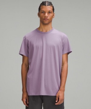 μπλουζακια Lululemon Fundamental ανδρικα μωβ γκρι | Greece-8325461