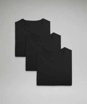 μπλουζακια Lululemon Fundamental ανδρικα μαυρα μαυρα μαυρα | Greece-1298456