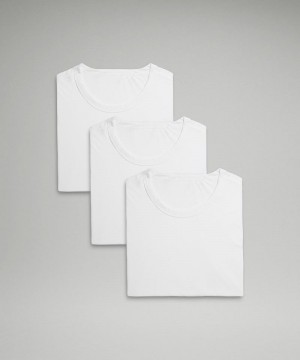 μπλουζακια Lululemon Fundamental ανδρικα ασπρα ασπρα ασπρα | Greece-1465803