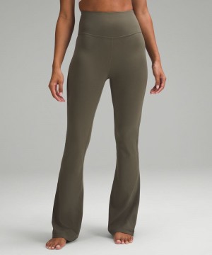 Κολαν Lululemon Groove Nulu Super-High-Rise Flared γυναικεια πρασινο | Greece-3872945