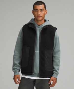 Γιλεκο Lululemon High Pile Fleece ανδρικα μαυρα | Greece-3065428