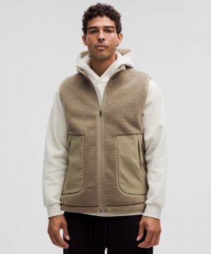 Γιλεκο Lululemon High Pile Fleece ανδρικα καφε | Greece-9417380