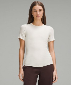 μπλουζακια Lululemon Hold Tight Short-Sleeve γυναικεια Μπεζ | Greece-2697038